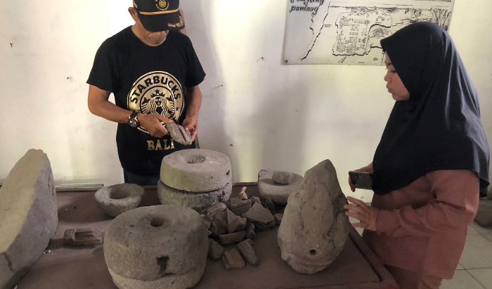 KUNO: Peninggalan artefak pada masa Raden Wijaya singgah di Desa Kedungbocok, Tarik, Sidoarjo. (foto: Bryan Noer or Radar Majapahit).
