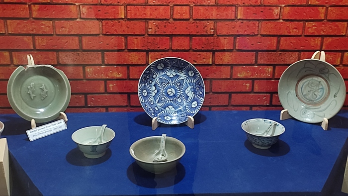 BERSEJARAH: Keramik China dari zaman Majapahit koleksi PIM BPK Wilayah XI Jatim di Kecamatan Trowulan, Kabupaten Mojokerto.