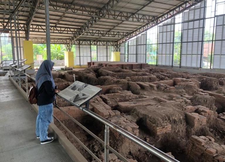PELESTARIAN: Situs Candi Kedaton Sumur Upas telah dipugar BPK Wilayah XI Jatim pada tahun 1996 hingga 2003 silam. (foto: Bryan Noer for Radar Majapahit)
