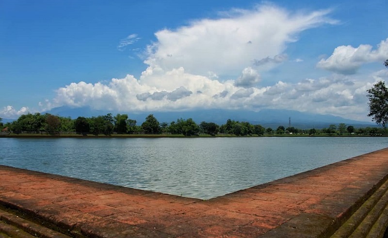 Foto kolam segaran di Trowulan, Mojokerto. (istimewa)