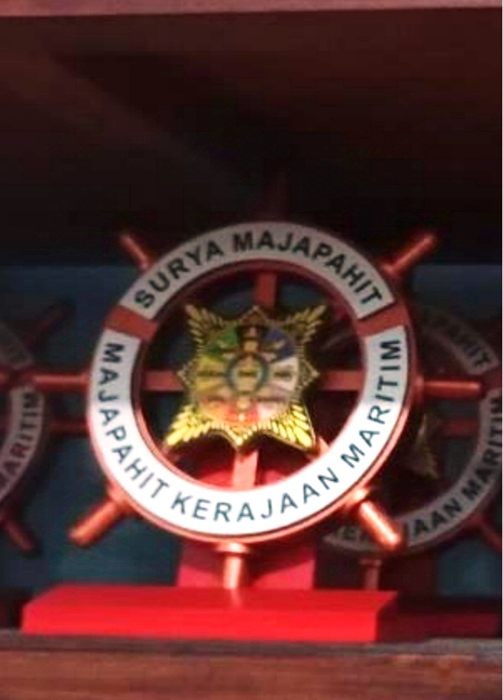 Replika rudder kapal Majapahit (Istimewa).
