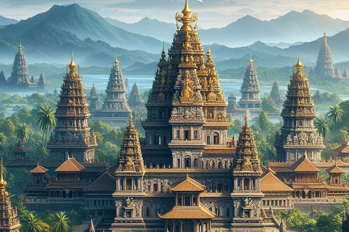 Kerajaan Majapahit yang didirikan oleh Raden Wijaya pada tahun 1500 masehi berhasil meraih kejayaannya pada tahun 1350-1389 masehi. Sumber foto: Google