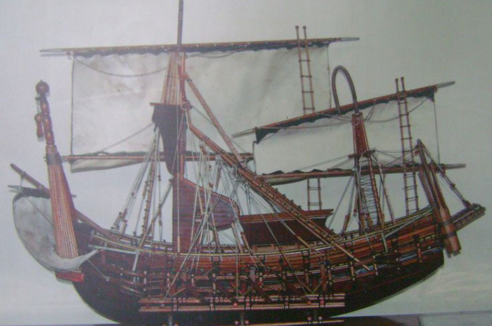 Perahu Layar Majapahit, Di Atas Gelombang Kejayaan Nusantara. sumber foto pinterest