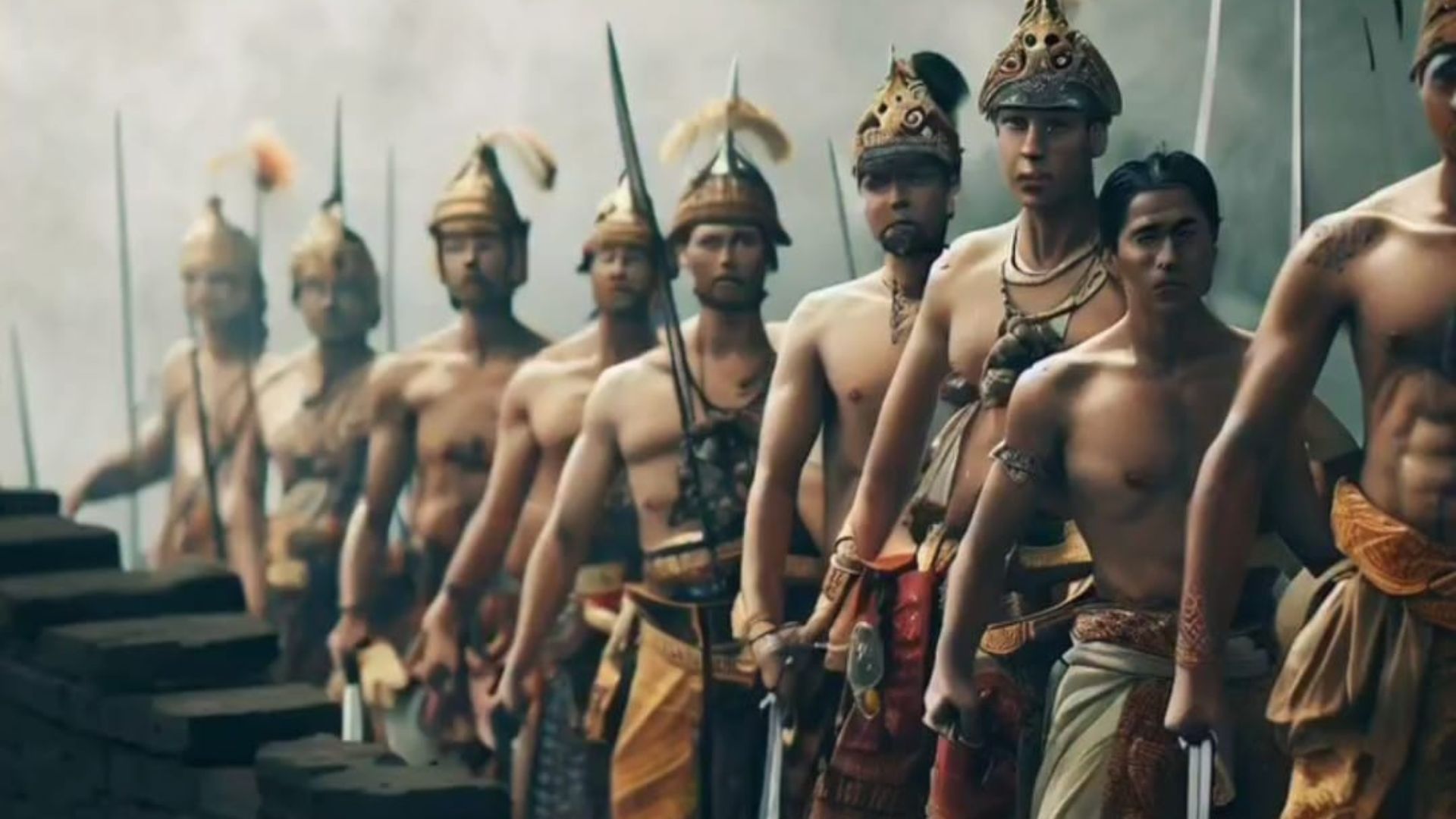 Ilustrasi Pemberontakan Ra Kuti di Istana Majapahit (Sumber Foto: /@ainusantara)