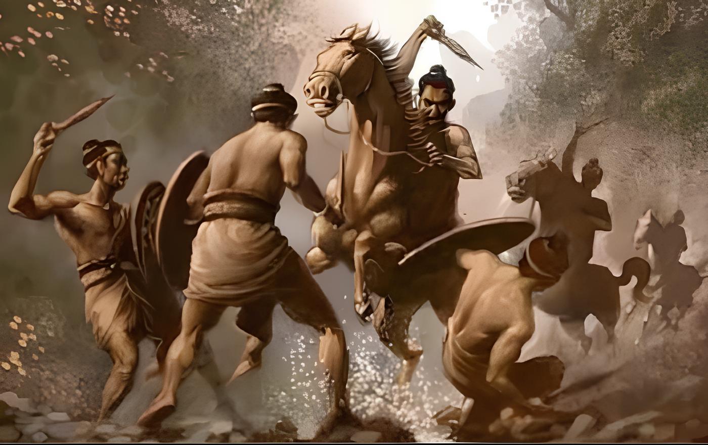 Ilustrasi Pemberontakan Ranggalawe
