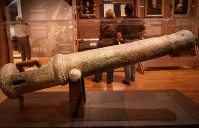 Meriam Cetbang, senjata api canggih di masa Kerajaan Majapahit (Foto: Pinterest)