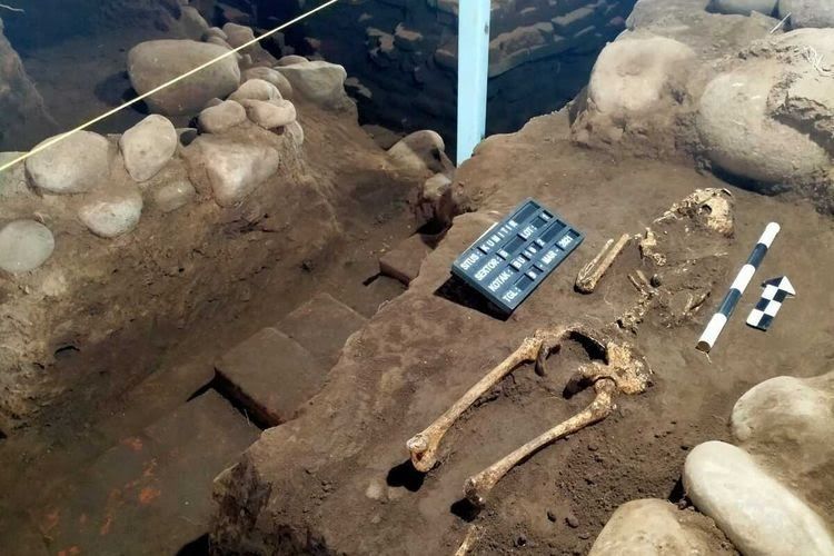 Kerangka Manusia di Komplek Situs Kerajaan Majapahit