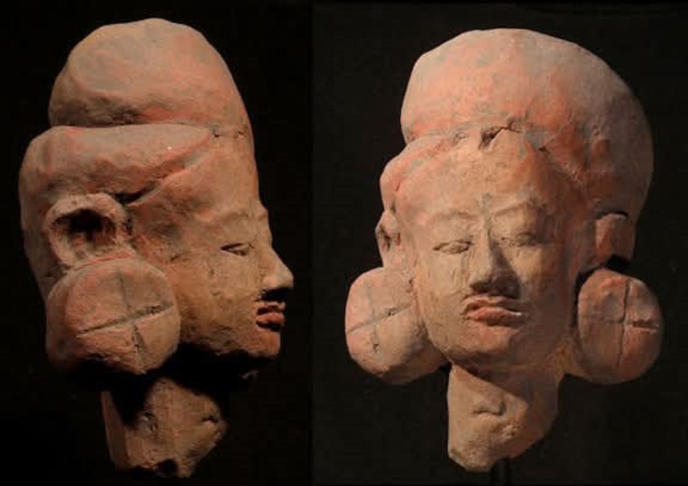 BERANEKA RAGAM: Berbagai gaya rambut perempuan dan laki-laki pada zaman Kerajaan Majapahit yang tergambar pada patung figurin terakota hingga relief candi.