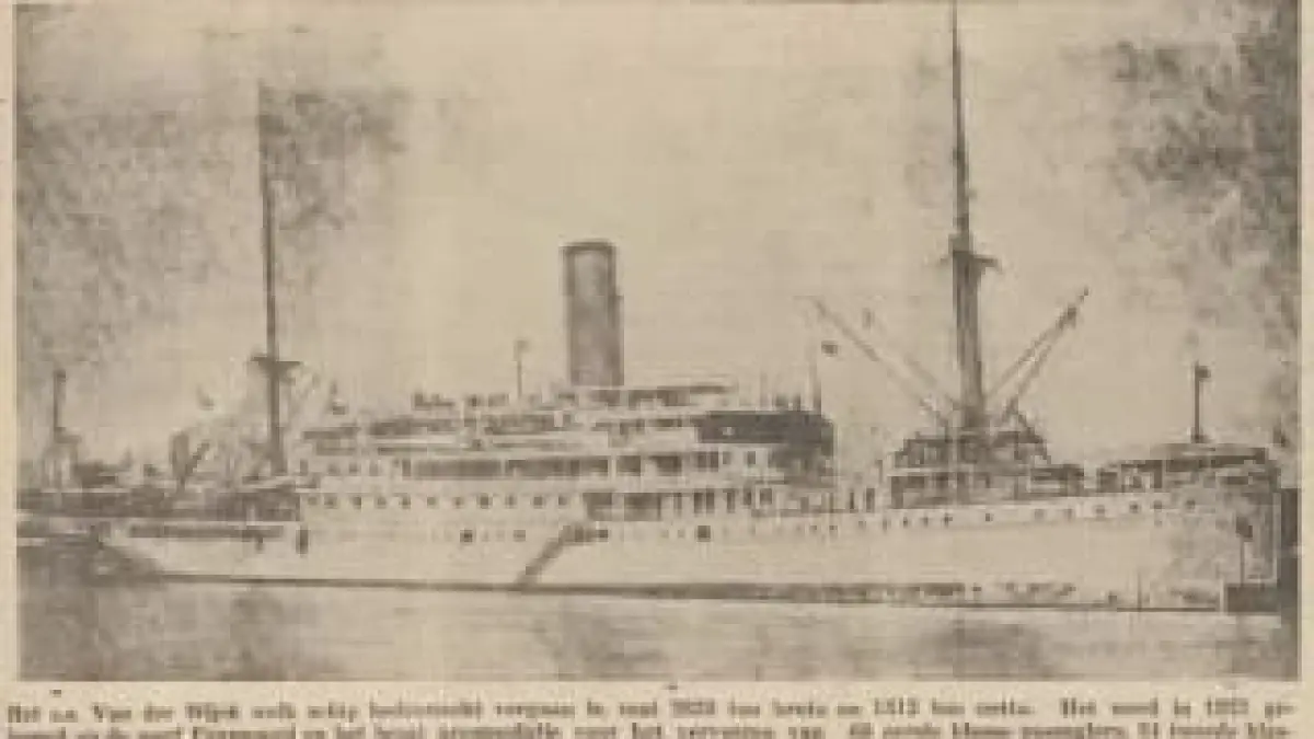 ARMADA LAUT: Foto Kapal Van der Wijck sebelum tenggelam di laut Jawa. (Sumber:&nbsp;Algemeen Handelsblad voor Nederlandsch-Indie, 20 Oktober 1936)