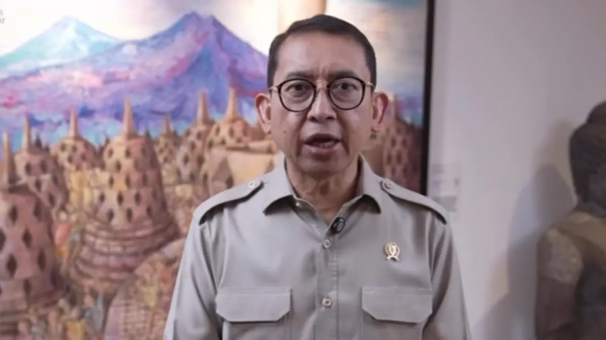 PERINGATAN: Menteri Kebudayaan RI Fadli Zon saat menyampaikan pesan dan ucapan Hari Internasional Masyarakat Adat 2026. (Foto: IG Kemenbud RI)