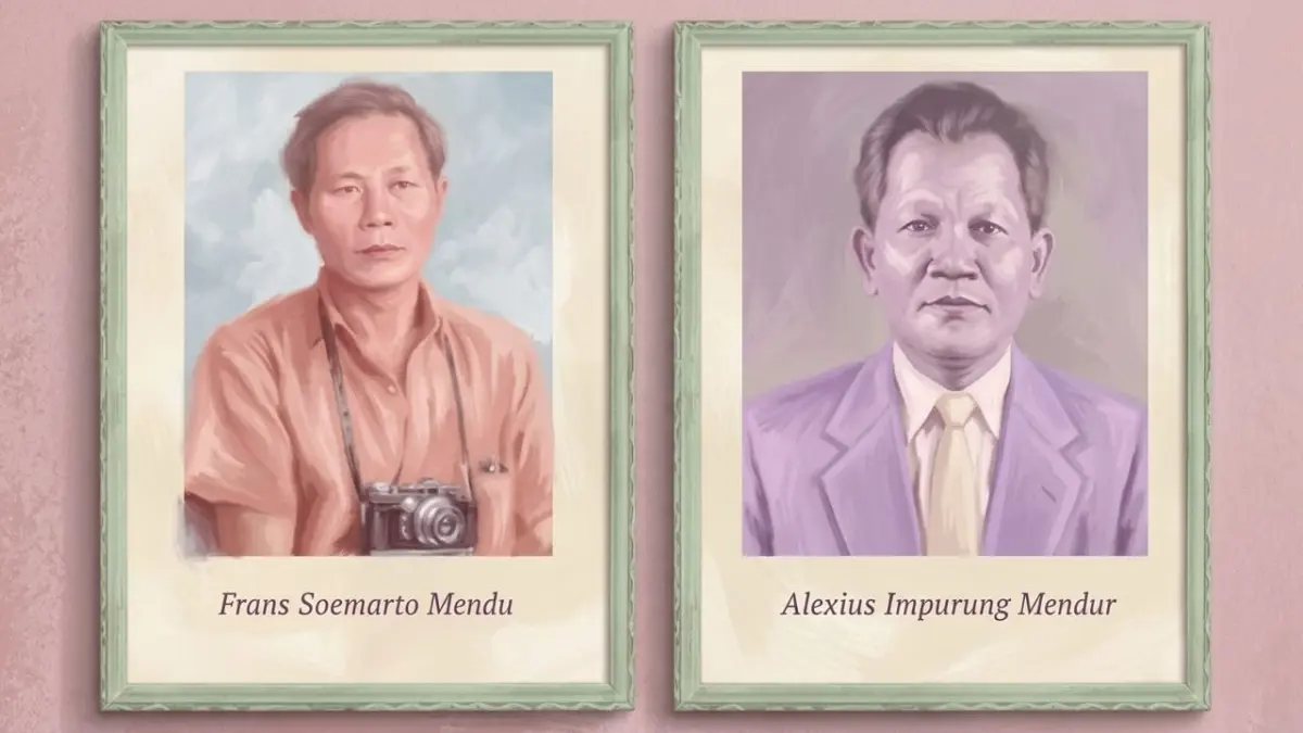 Foto Mendur Bersaudara, diolah dan diperbaiki menggunakan aplikasi digital.