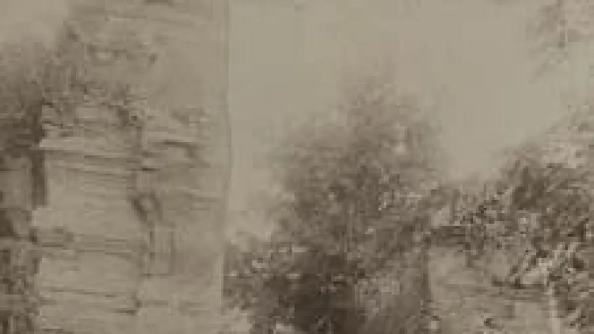 PENINGGALAN SEJARAH: Gapura Wringin Lawang Tahun 1890-an.
(Sumber: digitalcollections.universiteitleiden.nl)
