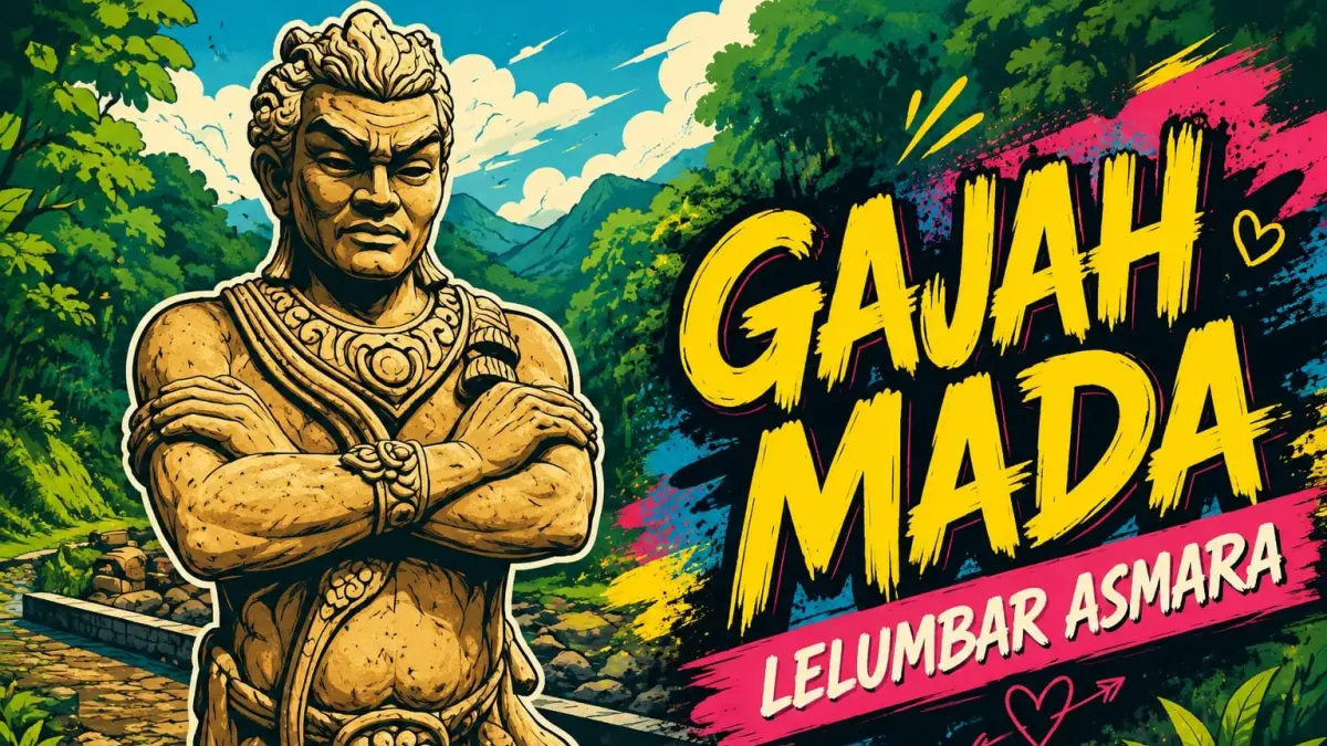 GAJAH MADA: Ilustrasi gambar gajahmada dalam desain digital (sofan)