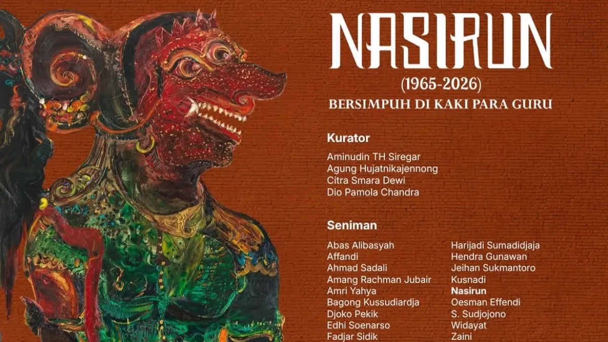 DIKENANG: Pameran bertajuk "Bersimpuh di Kaki Para Guru" bakal digelar di Galeri Nasional Indonesia pada 13 September–11 Oktober 2026.