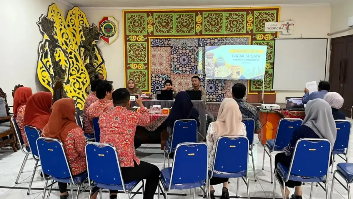 DIRUMUSKAN: TACB menggelar sidang prapenetapan di kantor Disbudporapar Kabupaten Mojokerto, pekan lalu.