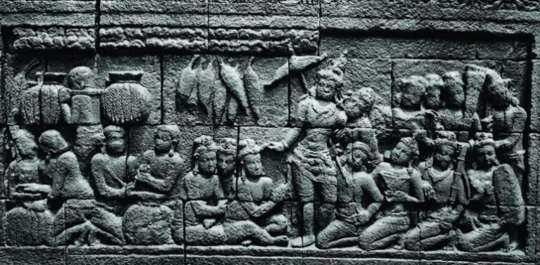 JEJAK SEJARAH: Kegiatan bertani dan panen padi oleh masyarakat Majapahit tergambar pada relief Candi Borobudur.