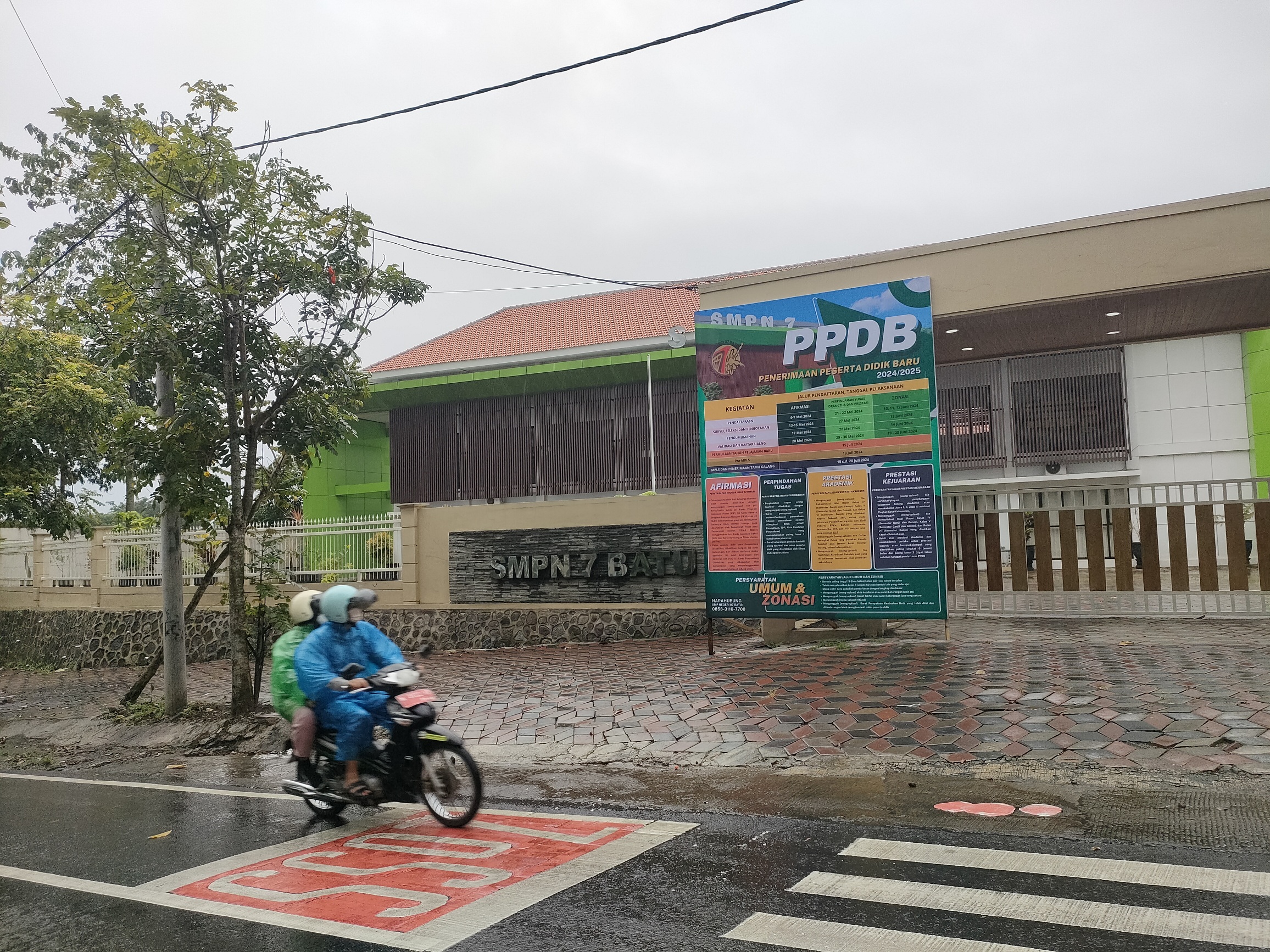 SEKOLAH BARU: SMPN 7 Kota Batu memiliki sarana dan prasarana pendidikan yang sangat memadai.