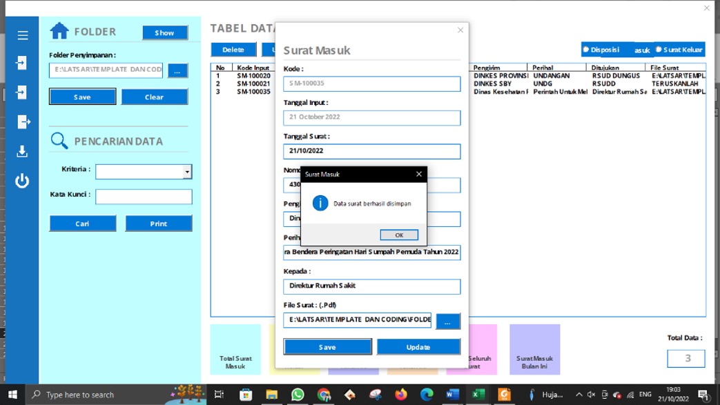Tampilan baru tata kelola dokumen arsip di RSUD Dungus