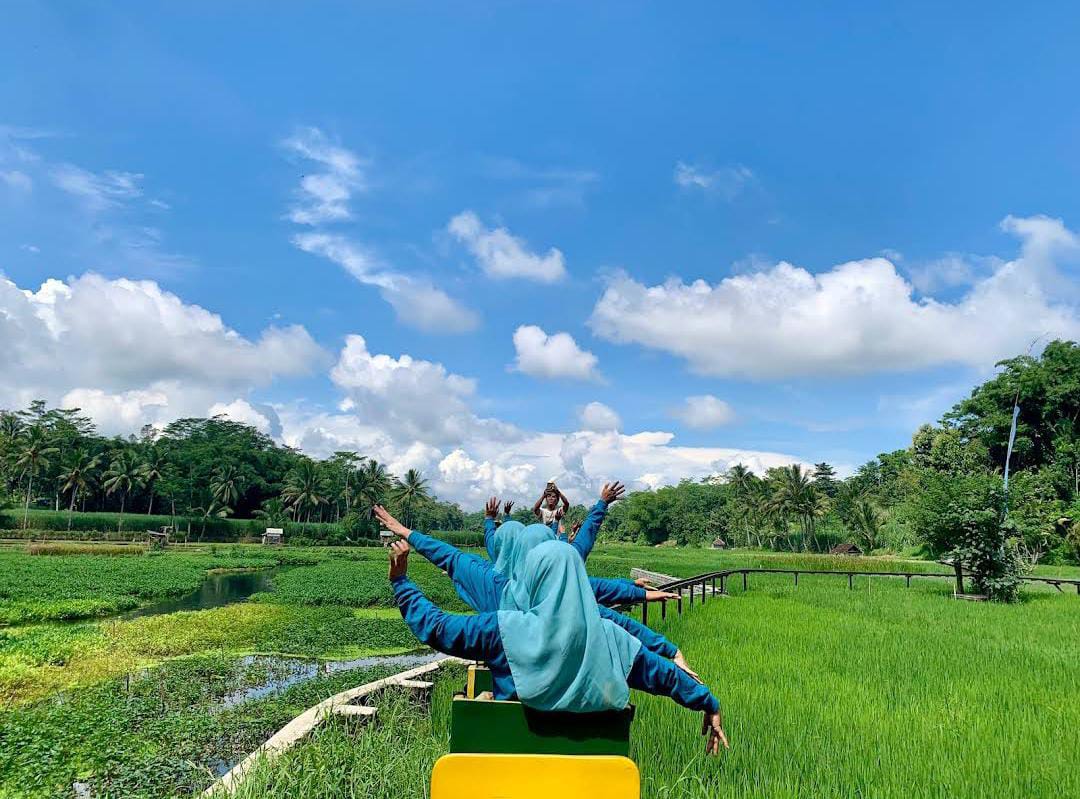 Kereta sawah di Sumber Sira.