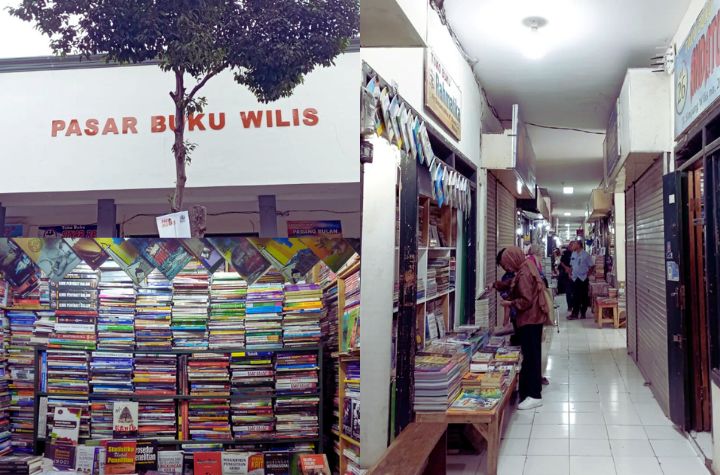 Suasana Vintage di Pasar Buku Wilis (source: instagram).