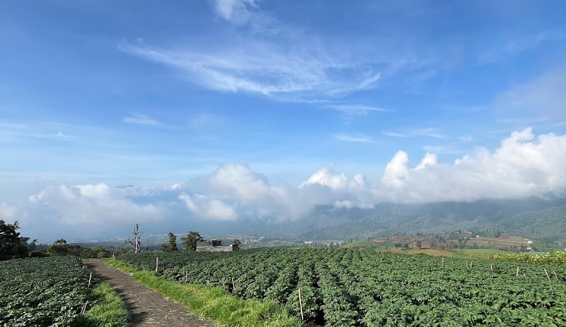 Puncak Brakseng, Desa Sumber Brantas. (Google Maps)