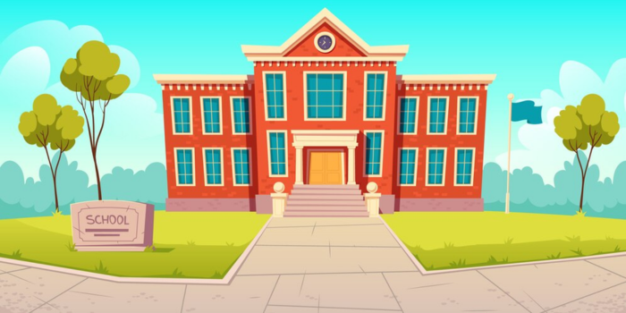 Ilustrasi sekolah. (Freepik: upklyak)