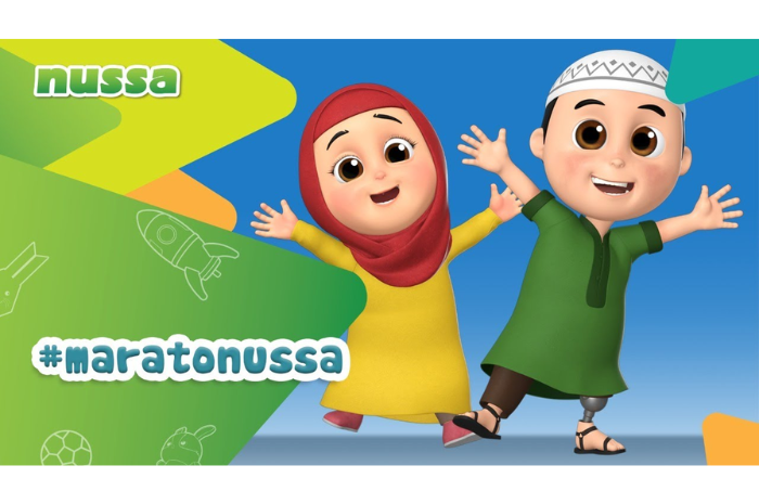 Nussa (kanan) dan Rara (kiri). (Youtube/NussaOfficial)