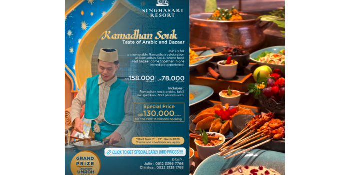 Paket Ramadan The Singhasari Resort Batu. (Instagram: thesinghasari)