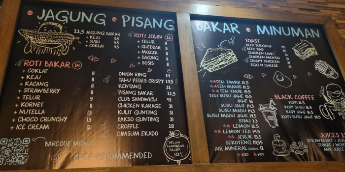 Menu lengkap makanan & minuman di Warung Rempah (Pambudi).