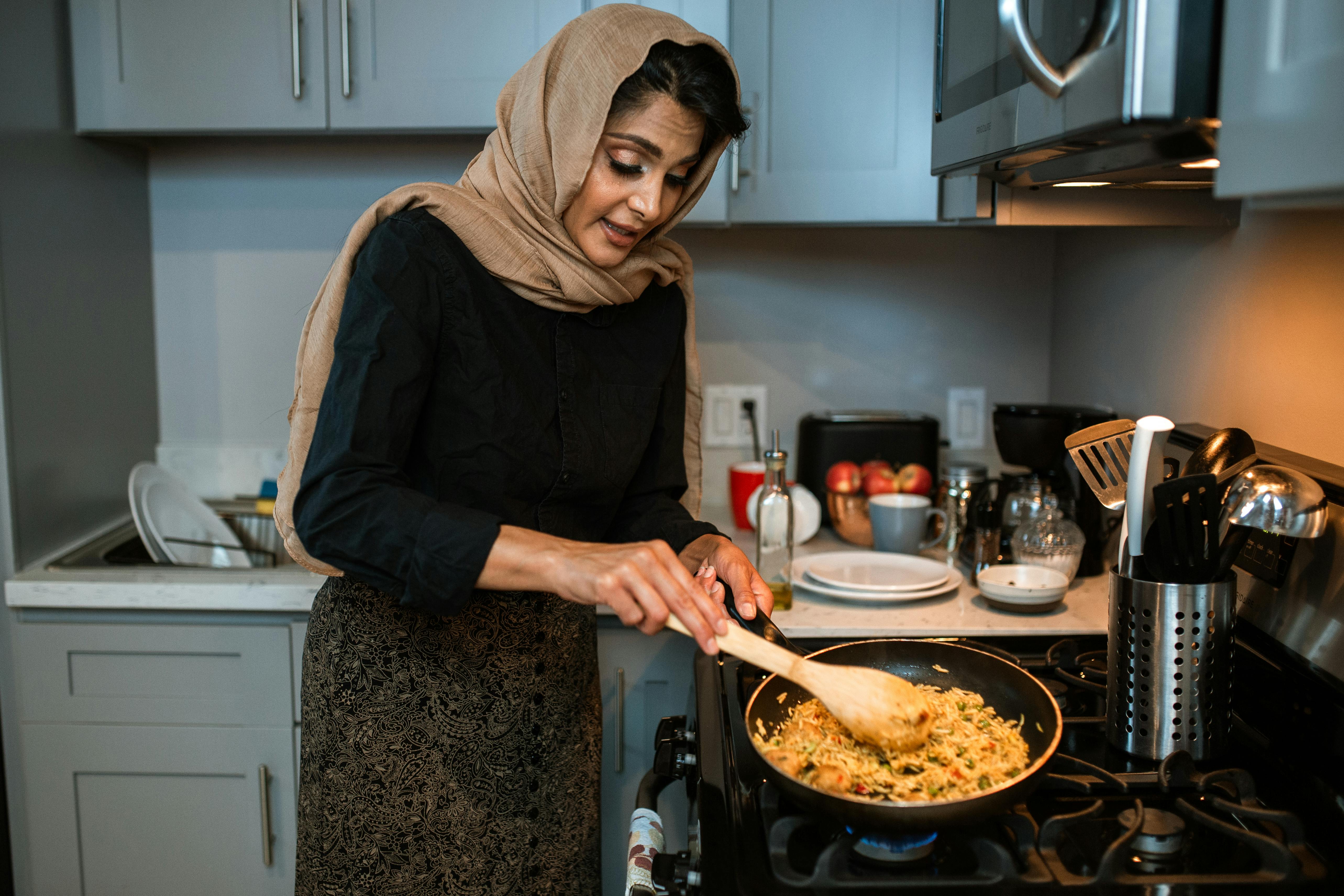 Ilustrasi memasak (pexels).