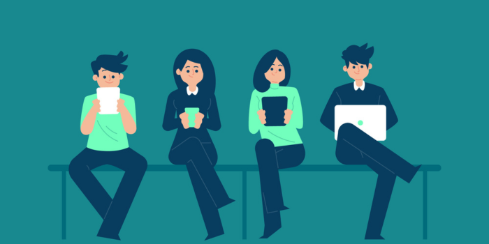 Ilustrasi duduk saat modern (pch.freepik)