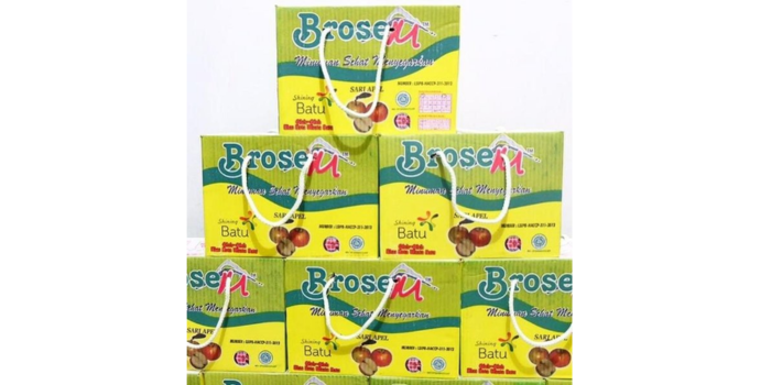 Foto kerdus Brosem minuman sari apel Batu. (Google)