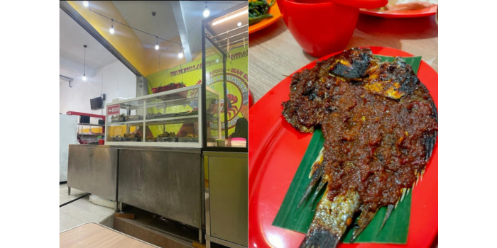 KIRI: Warung Lamongan Mbah Sapari (Milda Nur Hakim) KANAN: Foto Ikan Bakar (Dian Krisnasari)