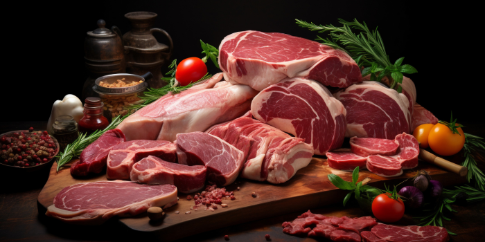 Ilustrasi daging sebagai bahan makanan diet karnovira (pch.freepik)