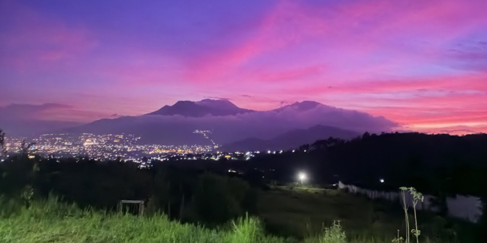 Pemandangan yang dapat dilihat dari tempat makan Mie Soden Kota Batu (Muhammad Yahya).