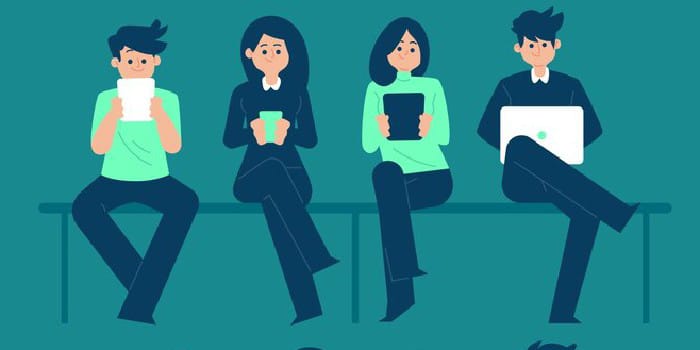 Ilustrasi Oarang Sedang Duduk (sumber foto: freepik)