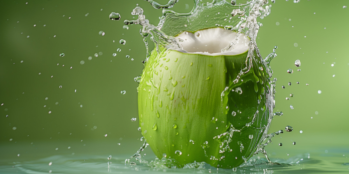 Ilustrasi air kelapa (pch.freepik)
