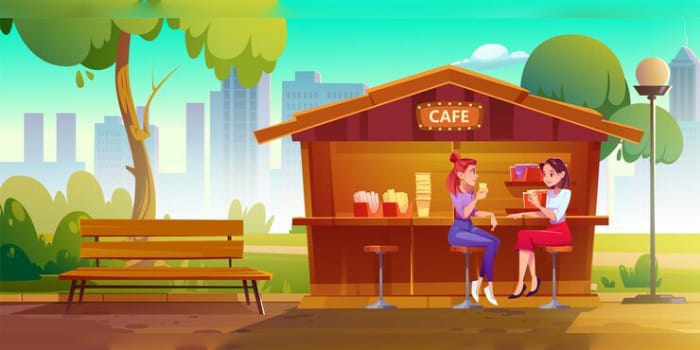 Ilustrasi Tempat Ngopi (sumber foto: freepik)