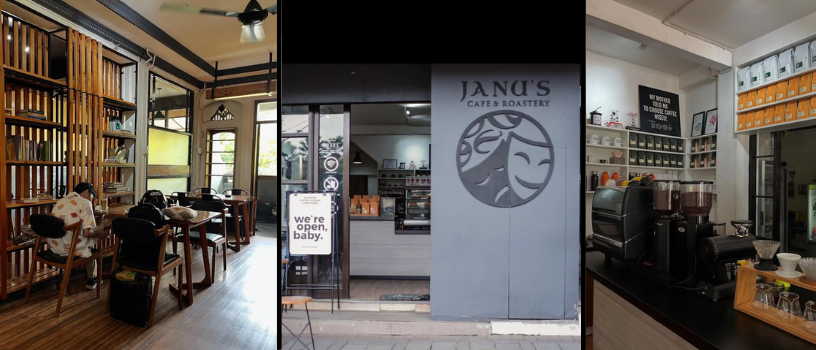 Cafe tenang yang cocok untuk menghabiskan waktu dengan baca buku (instagram: januscoffee)