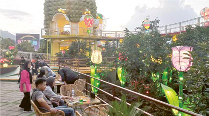 RAMAI: Program Dufan Santuy langsung menyedot ratusan animo pengunjung dan wisatawan dari luar kota.