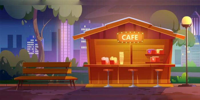 Ilustrasi Cafe View Citylight (sumber foto: freepik)