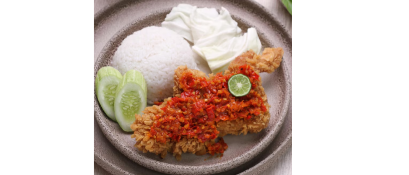 Ilustrasi kuliner ayam geprek. (freepik)