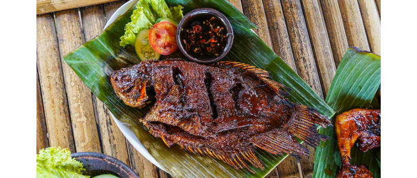 Ilustrasi ikan bakar. (freepik)