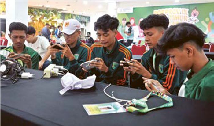 TAMBAH PENGALAMAN: Atlet ESI Kota Batu bertanding di Lippo Plaza, Kota Batu pada 3 Juli lalu. ESI Kota Batu