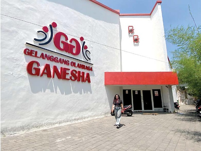 DIBIDIK: Kawasan GOR Ganesha di Jalan Kartini menjadi opsi lokasi pembangunan Mal UMKM.