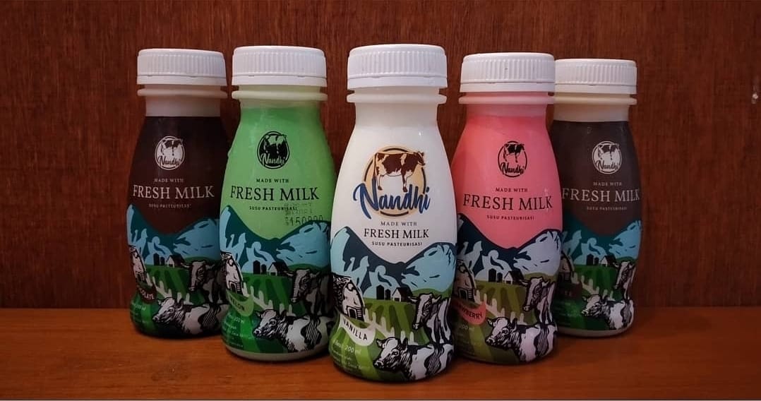 Produk susu di Rumah Susu KUD Kota Batu