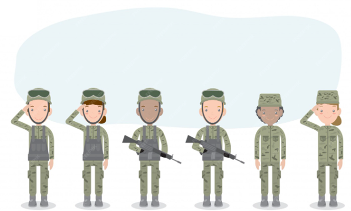 Ilustrasi tentara.