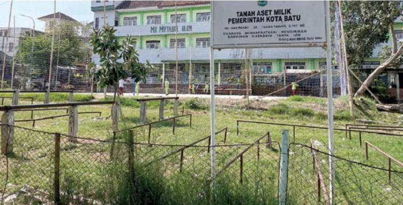 TIDAK ADA AKTIVITAS: Pasar Hewan di Kelurahan Sisir, Kecamatan Batu tampak sepi.
