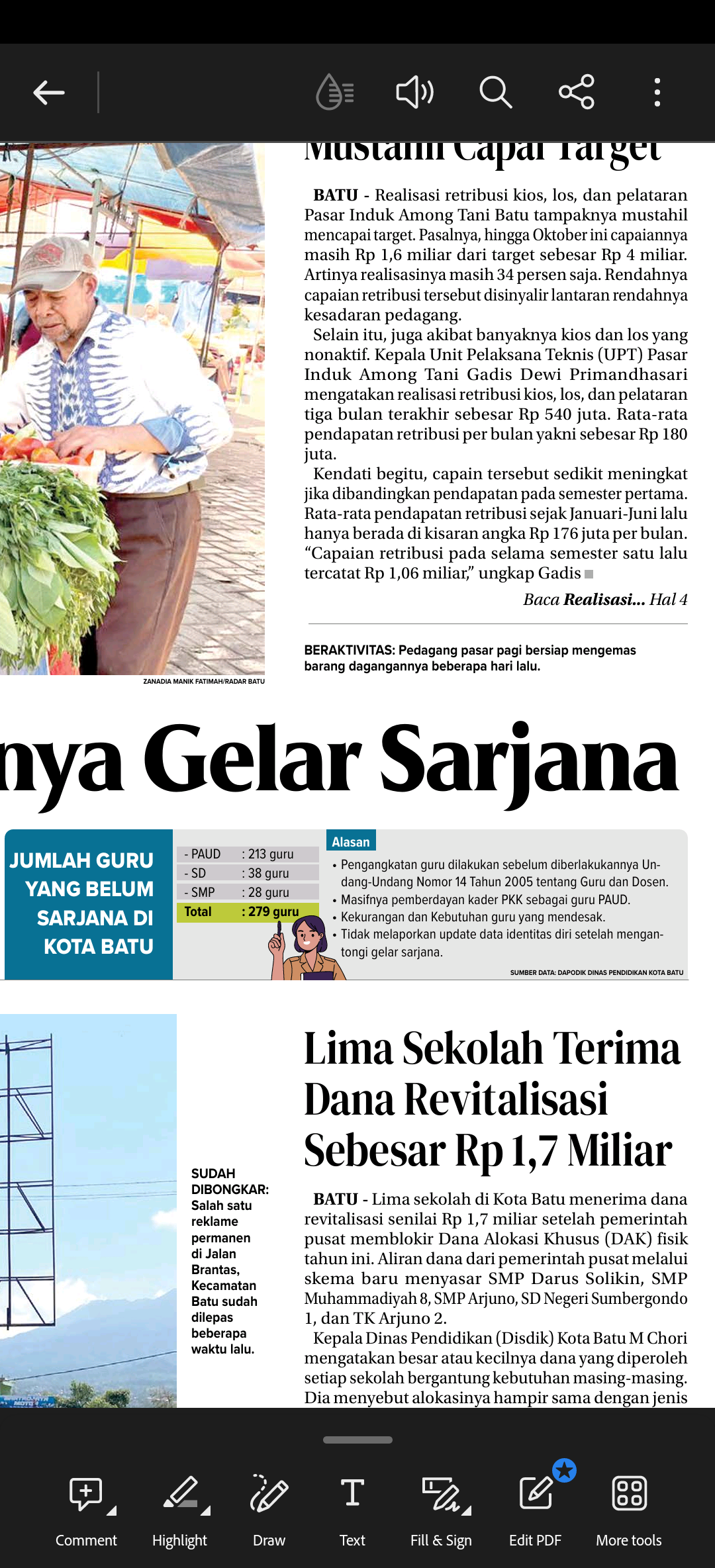 GRAFIS: Sebanyak 279 guru di Kota Batu tercatat belum sarjana