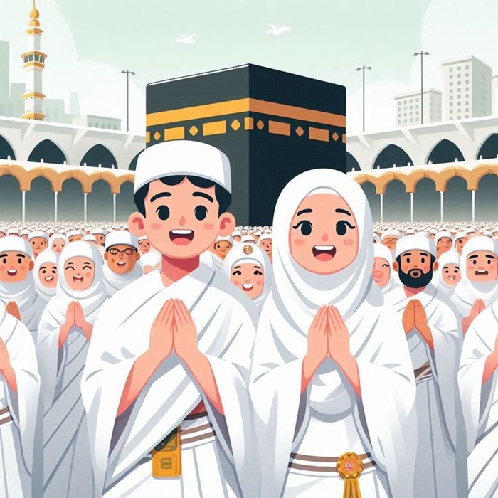 Ilustrasi 100 calon jamaah haji